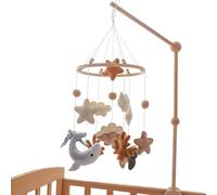 Carillon per Culla,Mobile in Feltro per Bambini - Giocattolo Appendibile Carillon in Feltro con Animali Marini Stile Cartoon Decorazione per Camera Culla Cameretta dei Bambini