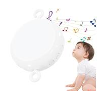 Carillon portatile per bambini - 3 modalità di musica automatica mobile, 24 ninne nanne per pianoforte e controllo del volume | Design con spinner per culla, macchina musicale rotante per bambini per