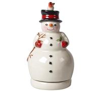 Villeroy & Boch, Nostalgic Melody, Pupazzo di Neve Rotante 15cm, Porcellana