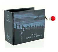 Carillon/scatola musicale a manovella di cartone illustrato a forma di libro con meccanismo musicale 18 note - Game of the thrones - Il Trono di Spade (Tema principale)