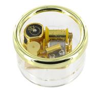 Carillon / scatola musicale fermacarte di vetro acrilico con meccanismo musicale a molla di 18 note presentato in una scatola trasparente - Reality - Il tempo delle mele - La Boum (V. C).