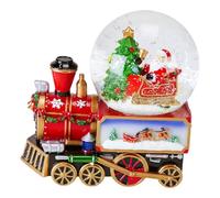 Carillon Trenino Con Boule D10 Babbo Slitta