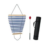 Carillon Vento 9 Toni Legno Campanello a vento a 9 note | Strumento musicale risonante con maglio con portatile sintonizzato for meditatori, meditazione(Blue)