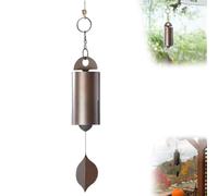 Carillon Vento Deep Resonance Serenity Bell con Tono Profondo, Grandi Carillon a Vento in Metallo per Esterni, Uno Strumento Musicale da Appendere All'esterno Unico e Una Decorazione(1pc,Small)