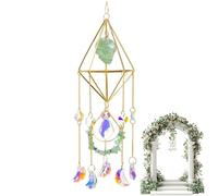 Carillons éoliens de jardin - Carillon éolien en cristals coloré pour la décoration intérieure | Attrape-soleil en cristals pour l'extérieur : chambres, terrasse, fêtes, cour, patio, balcon, jardin