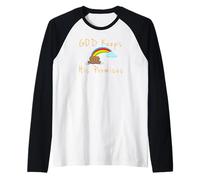 Carina Arca di Noè Genesi 9:13 Dio Mantiene Le Sue promesse Maglia con Maniche Raglan
