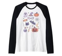 Carina pastello di Halloween Kawaii Spet -Spooky Coast Maglia con Maniche Raglan