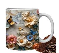 Carina tazza da caffè/acqua, tazza in ceramica per donne, tazza da caffè in ceramica, tazza da tè compatta, per uomo e donna, San , Natale, festa della mamma