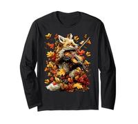 Carina Volpe Violinista con Violino Foglie Autunno Autunnale Maglia a Manica