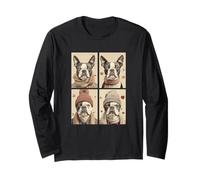 Carini Boston Terrier Foglie Autunnali Amanti Cani d'Autunno Maglia a Manica