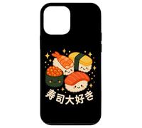 Carini personaggi giapponesi Kawaii "I Love Sushi" Custodia per iPhone 12 mini