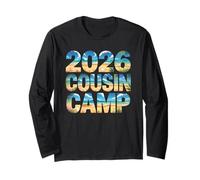 Carino 2026 Cousin Camp Crew Vacanza Viaggio Surf Vacay Beach Maglia a Manica