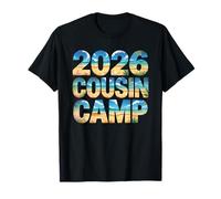 Carino 2026 Cousin Camp Crew Vacanza Viaggio Surf Vacay Beach Maglietta