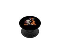 Carino 3 ° compleanno Mummia Scheletro Halloween PopSockets PopGrip Adesivo