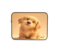 Carino 3D Golden Retriever Puppy Laptop Sleeve Case Notebook Computer Tablet Valigetta Borsa da Trasporto per Lavoro 13 Pollici
