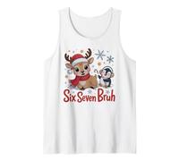 Carino 67 Bruh Santa Renna Meme Six Seven Brain Rot 6 7 Canotta