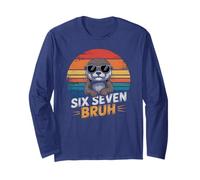 Carino 67 Bruh Six Seven Otter Meme Brain Rot 6 7 Gen Alpha Z Maglia a Manica