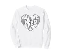 Carino a Forma di Cuore Nero Tutto ciò di Cui Abbiamo Felpa