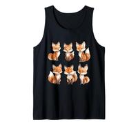 Carino Acquerello Fox Animal Art Canotta
