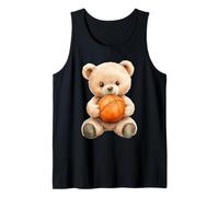 Carino Acquerello Teddy Bear Giocatore di Basket Canotta