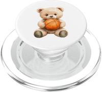 Carino Acquerello Teddy Bear Giocatore Di Basket PopSockets PopGrip per MagSafe