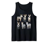 Carino Acquerello Zebra Mandria Safari Animal Design Canotta