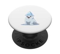Carino adorabile sigillo arpa bambino indossa una piramide PopSockets PopGrip Adesivo