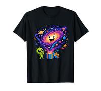 Carino Alien Space Birthday Cosmic Surprise Box Maglietta