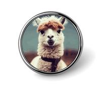 Carino Alpaca Distintivo Rotondo Carino Spilla Cappelli Giacche Decorazione Personalizzata Spilla Abbigliamento Gioielli Accessori per Festa di Nozze Regalo