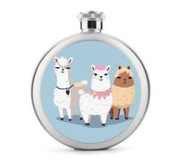 Carino alpaca fiaschetta per liquori, 141,7 g, in acciaio inox, a prova di perdite, portatile, per esterni, campeggio, viaggi, regali