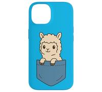 Carino Alpaca Pocket Pal Divertente Amante Animali Fattoria Vibes Custodia per iPhone 14