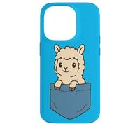 Carino Alpaca Pocket Pal Divertente Amante Animali Fattoria Vibes Custodia per iPhone 14 Pro
