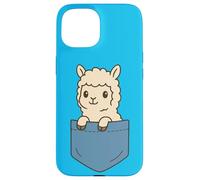 Carino Alpaca Pocket Pal Divertente Amante Animali Fattoria Vibes Custodia per iPhone 15