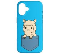 Carino Alpaca Pocket Pal Divertente Amante Animali Fattoria Vibes Custodia per iPhone 16