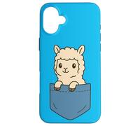 Carino Alpaca Pocket Pal Divertente Amante Animali Fattoria Vibes Custodia per iPhone 16 Plus