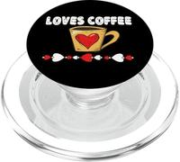 Carino, ama il caffè con una tazza di tazza PopSockets PopGrip per MagSafe