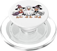 Carino anatra anatra boo divertente inquietante oca Halloween autunno zucca PopSockets PopGrip per MagSafe