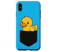 Carino anatroccolo Pocket Pal divertente bambino anatra animale fattoria Custodia per iPhone XS Max