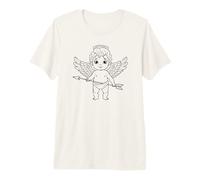Carino Angelo Ragazzo con Cupido Freccia Coquette Style Romance Maglietta Premium