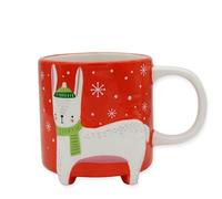 Carino Animal - Tazza da caffè in edizione invernale con coniglietto, misura XXL, 450 ml