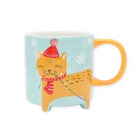 Carino Animal - Tazza da caffè in edizione invernale, motivo: gatto | La dolce tazza per gatti, misura XXL, ca. 450 ml I Cute Coffee Mug