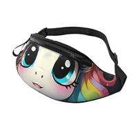 Carino animale con acconciatura colorata marsupio per uomo donna moda marsupio regolabile borse a tracolla ovunque