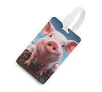 Carino animale famiglia bagagli tag bagagli porta carte per valigie con scudo privacy borsa da viaggio nome tag per uomini e donne borsa zaino bianco stile