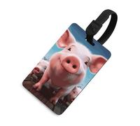 Carino animale famiglia bagagli tag bagagli porta carte per valigie con scudo privacy borsa da viaggio nome tag per uomini e donne borsa zaino nero stile