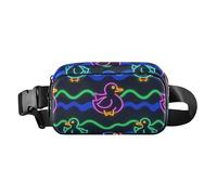 Carino Animale Fluorescente Anatroccolo Trendy Crossbody Bag Anti Theft Marsupio per donna d'affari Piccolo con Cinghia Regolabile per Viaggi Palestra Lavoro mochilas para hombres de cintura,