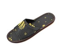 Carino animale Pattinaggio Nero Giallo Stelle Uomini e Donne Pantofole Indoor Estate Carino para personalizados Open Toe Slipper per Aereo Ospiti Partito zapatos casuales para mujer, Carino Animale