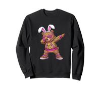 Carino Anime Dabbing Bunny Bear Happy Easter Donne Ragazze Bambini Felpa
