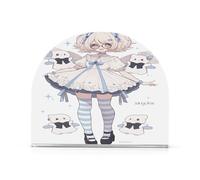 Carino Anime Lolita Girl acrilico girasole portatovaglioli per bagno, ristorante autoportante portatovaglioli per cucina decorazione domestica per esterni, sala da pranzo