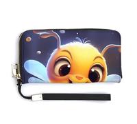 Carino ape insetto donna polso portafoglio in pelle lunga borsa porta carte pochette borsetta, Stile:, 20.0*10.5cm