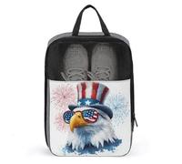 Carino aquila calva occhiali da sole borsa per scarpe da viaggio uso quotidiano anti-polvere porta scarpe da golf